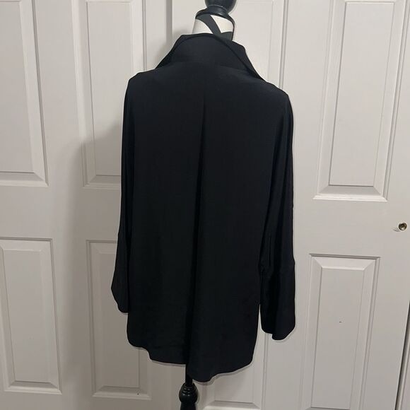 EMMELLE Black Snap Front Jacket - Picture 3 of 4